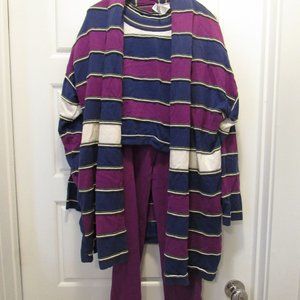 Vintage Purple Knit Suit